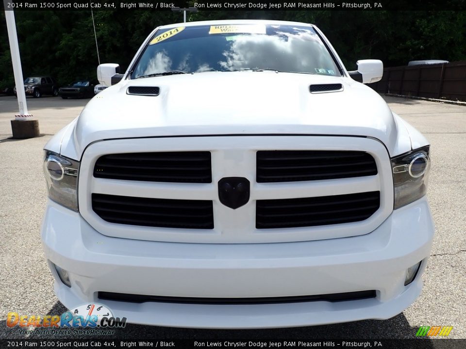 2014 Ram 1500 Sport Quad Cab 4x4 Bright White / Black Photo #9