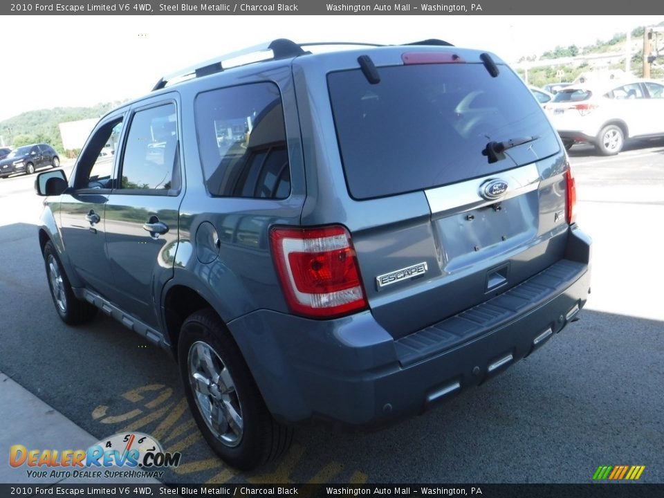2010 Ford Escape Limited V6 4WD Steel Blue Metallic / Charcoal Black Photo #9