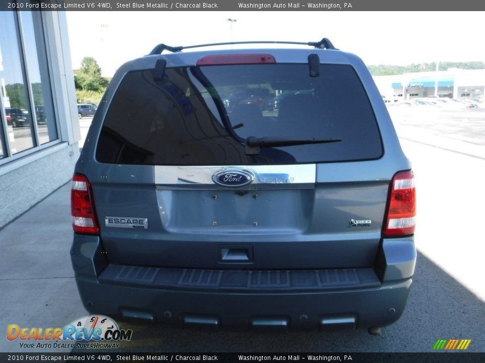 2010 Ford Escape Limited V6 4WD Steel Blue Metallic / Charcoal Black Photo #10