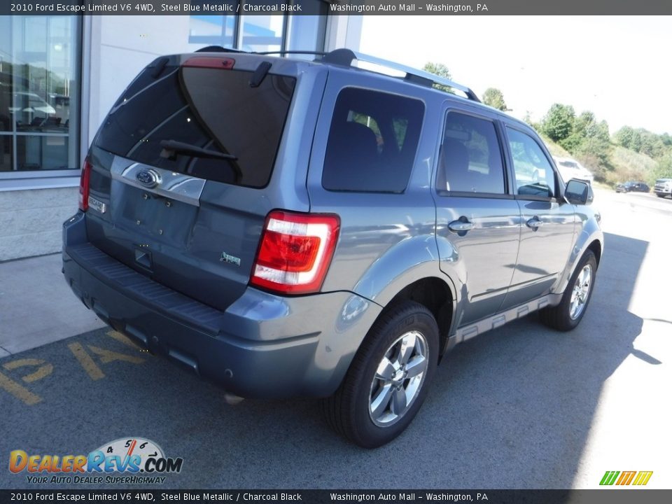 2010 Ford Escape Limited V6 4WD Steel Blue Metallic / Charcoal Black Photo #11