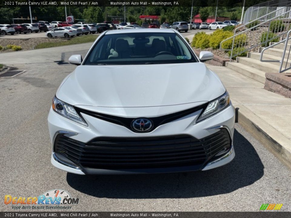 2021 Toyota Camry XLE AWD Wind Chill Pearl / Ash Photo #6