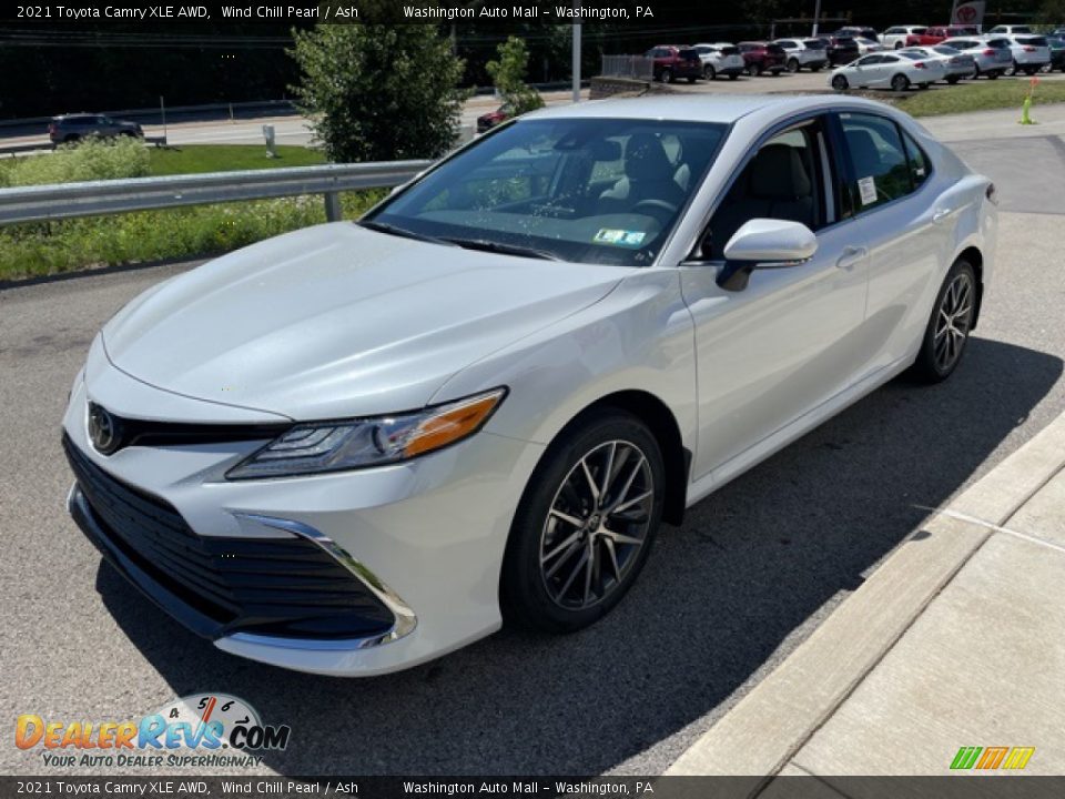 2021 Toyota Camry XLE AWD Wind Chill Pearl / Ash Photo #7