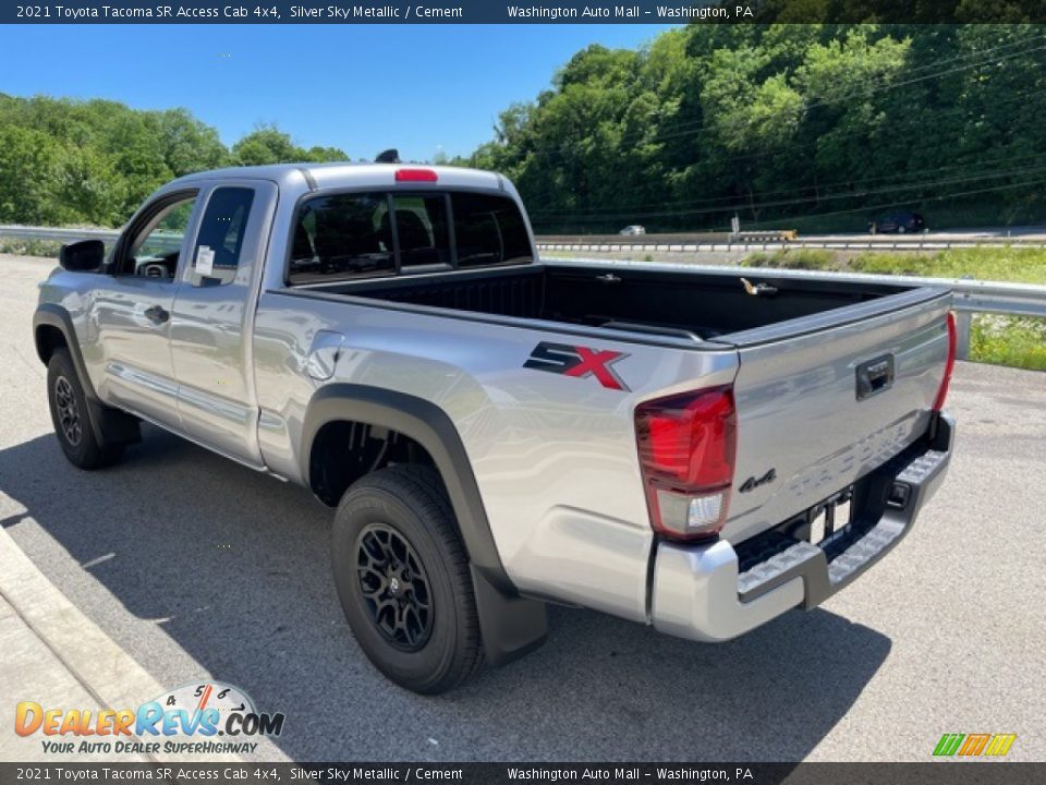 2021 Toyota Tacoma SR Access Cab 4x4 Silver Sky Metallic / Cement Photo #2