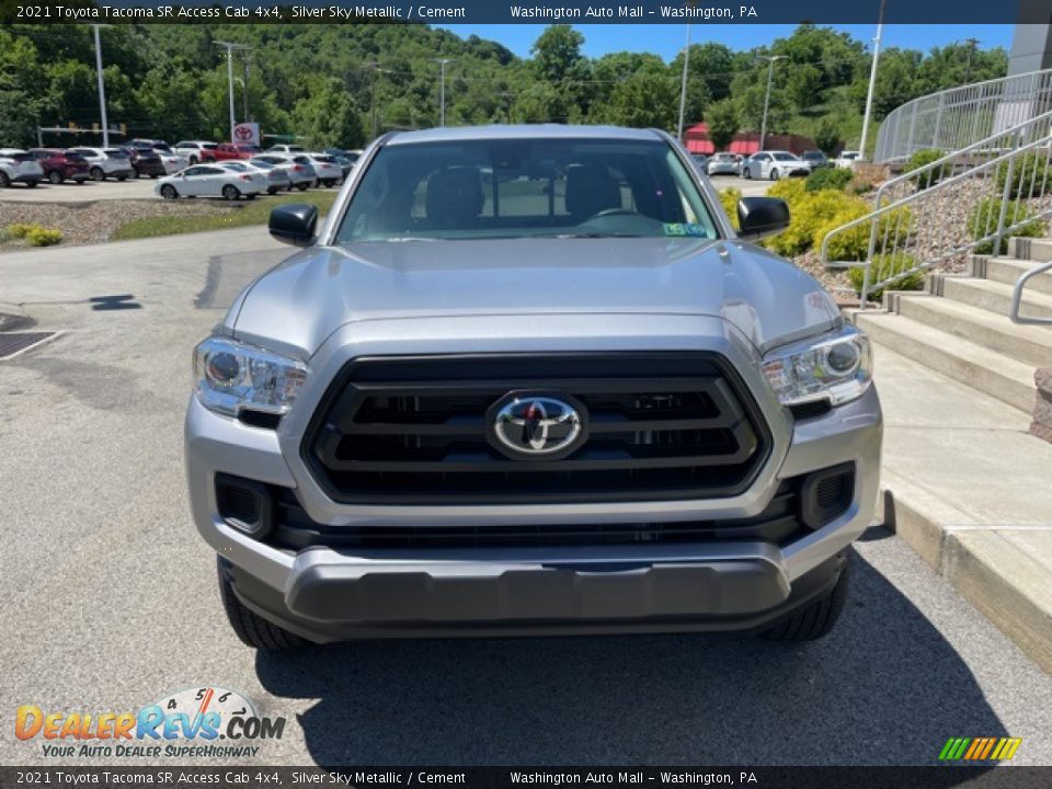 2021 Toyota Tacoma SR Access Cab 4x4 Silver Sky Metallic / Cement Photo #6