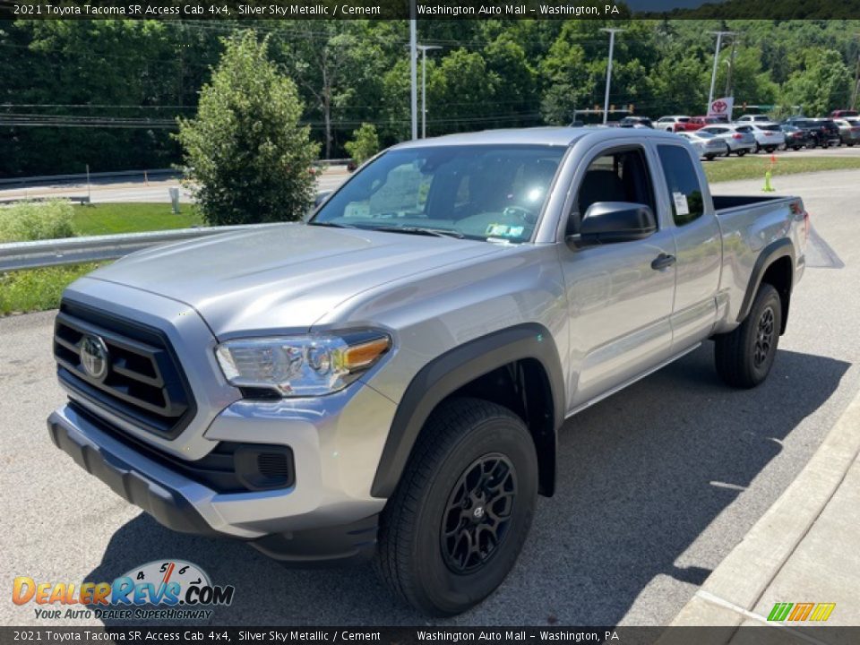 2021 Toyota Tacoma SR Access Cab 4x4 Silver Sky Metallic / Cement Photo #7