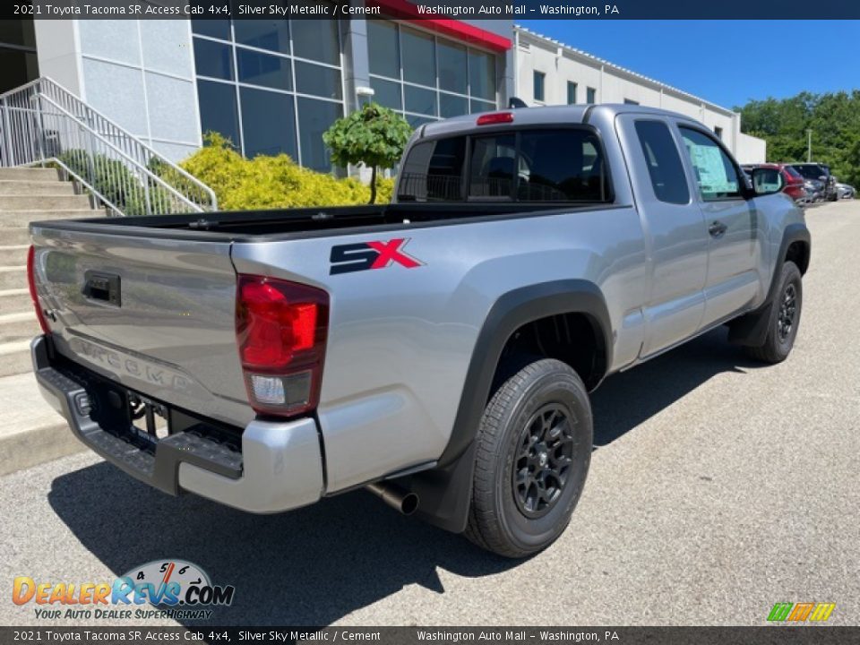 2021 Toyota Tacoma SR Access Cab 4x4 Silver Sky Metallic / Cement Photo #9