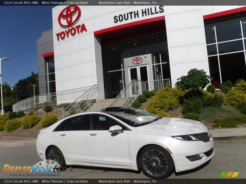 2014 Lincoln MKZ AWD White Platinum / Charcoal Black Photo #2