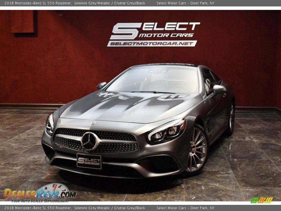 2018 Mercedes-Benz SL 550 Roadster Selenite Grey Metallic / Crystal Grey/Black Photo #1