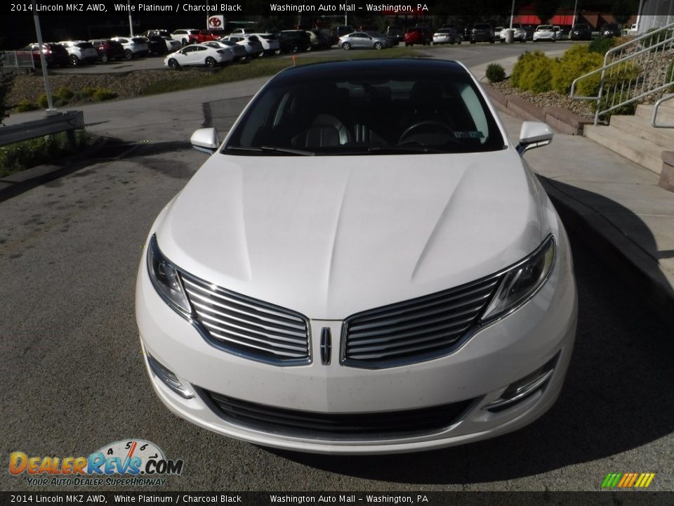 2014 Lincoln MKZ AWD White Platinum / Charcoal Black Photo #10