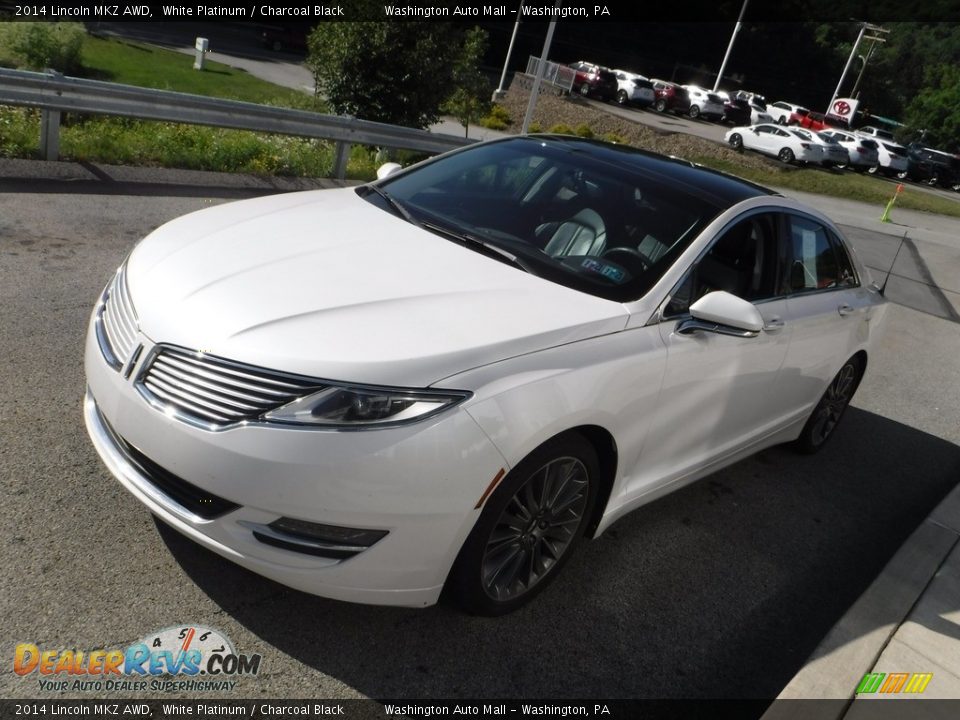 2014 Lincoln MKZ AWD White Platinum / Charcoal Black Photo #11