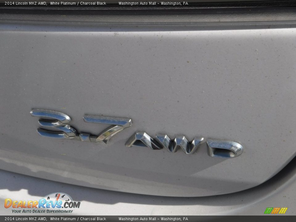 2014 Lincoln MKZ AWD White Platinum / Charcoal Black Photo #16