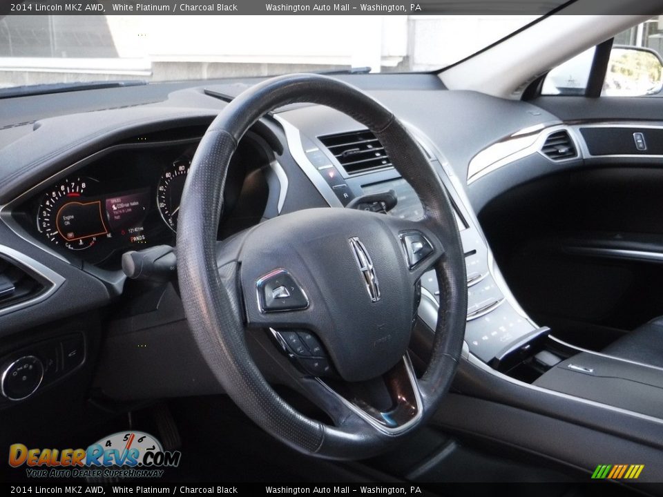 2014 Lincoln MKZ AWD White Platinum / Charcoal Black Photo #19