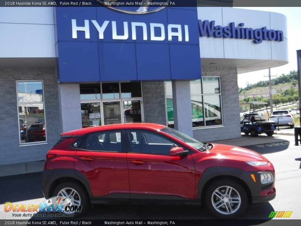 2018 Hyundai Kona SE AWD Pulse Red / Black Photo #2