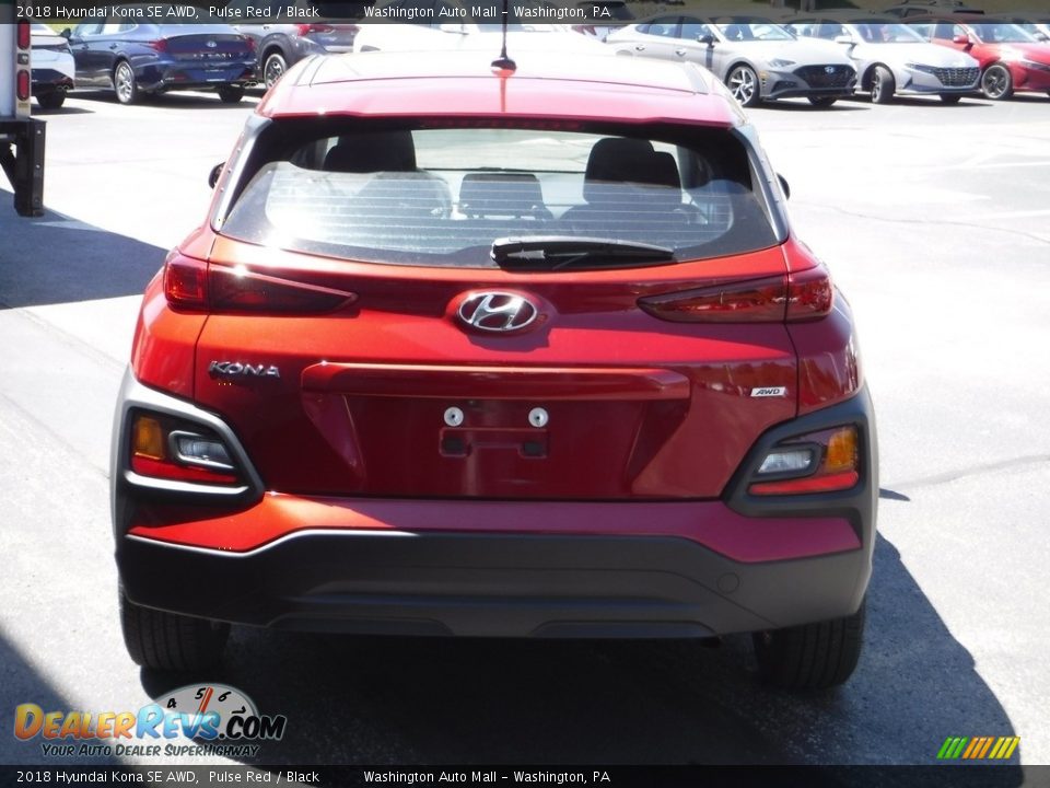 2018 Hyundai Kona SE AWD Pulse Red / Black Photo #8