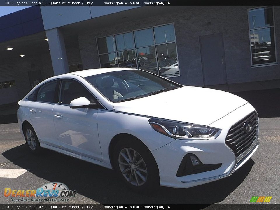 2018 Hyundai Sonata SE Quartz White Pearl / Gray Photo #1