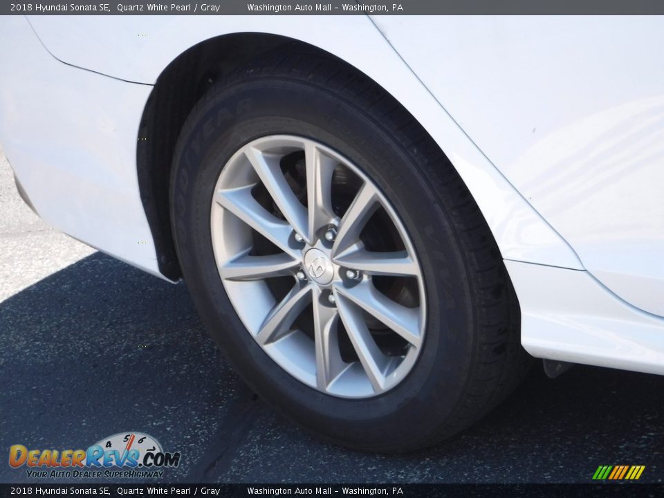 2018 Hyundai Sonata SE Quartz White Pearl / Gray Photo #3