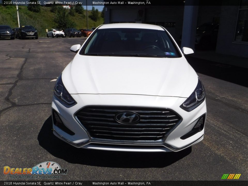 2018 Hyundai Sonata SE Quartz White Pearl / Gray Photo #4