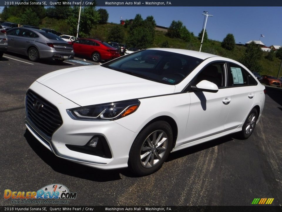 2018 Hyundai Sonata SE Quartz White Pearl / Gray Photo #5