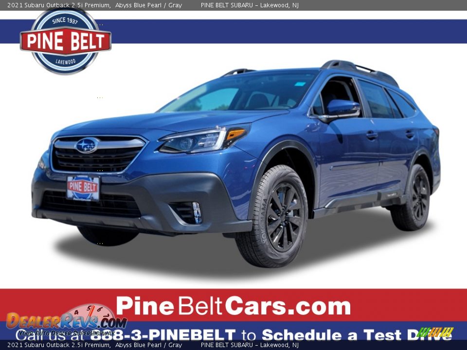 2021 Subaru Outback 2.5i Premium Abyss Blue Pearl / Gray Photo #1