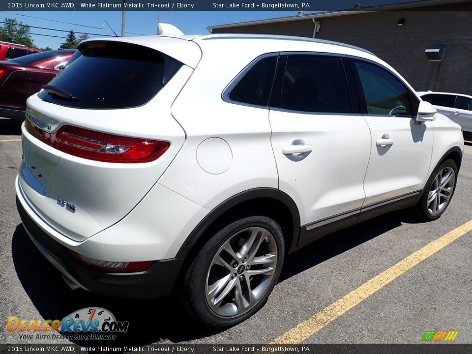 2015 Lincoln MKC AWD White Platinum Metallic Tri-coat / Ebony Photo #3