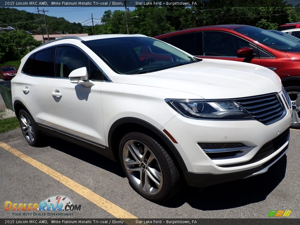 2015 Lincoln MKC AWD White Platinum Metallic Tri-coat / Ebony Photo #4