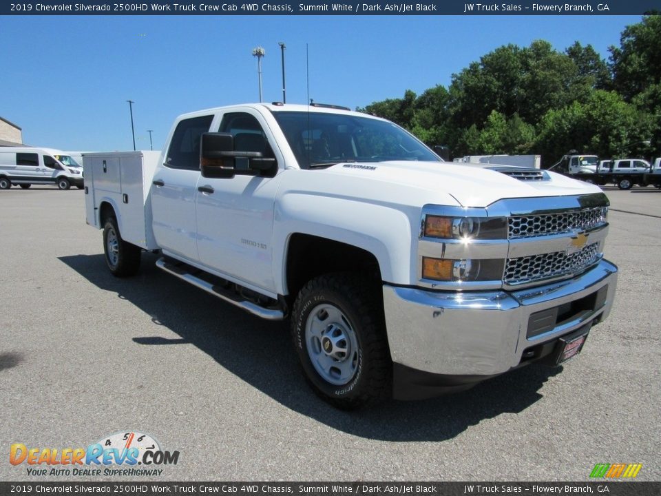 2019 Chevrolet Silverado 2500HD Work Truck Crew Cab 4WD Chassis Summit White / Dark Ash/Jet Black Photo #7