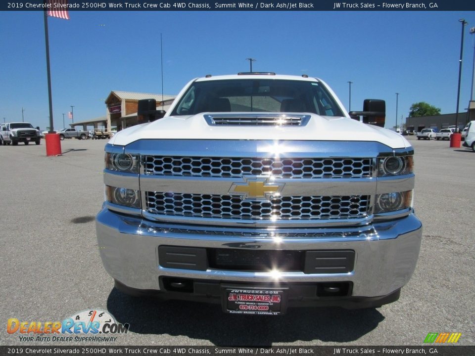 2019 Chevrolet Silverado 2500HD Work Truck Crew Cab 4WD Chassis Summit White / Dark Ash/Jet Black Photo #8