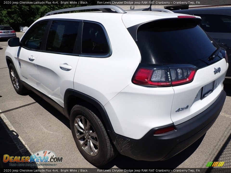 2020 Jeep Cherokee Latitude Plus 4x4 Bright White / Black Photo #2