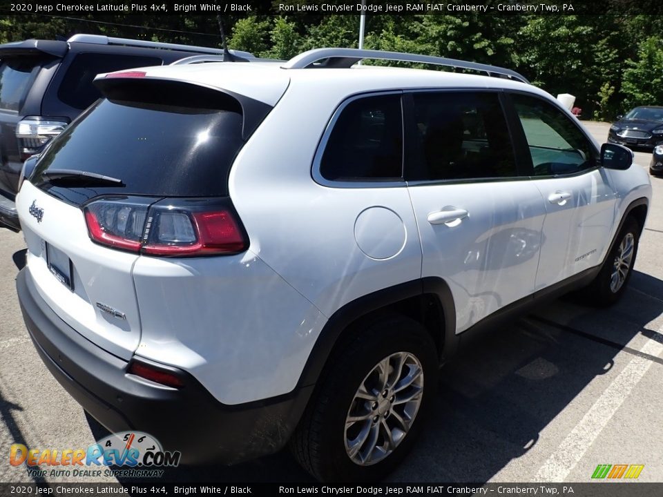 2020 Jeep Cherokee Latitude Plus 4x4 Bright White / Black Photo #4