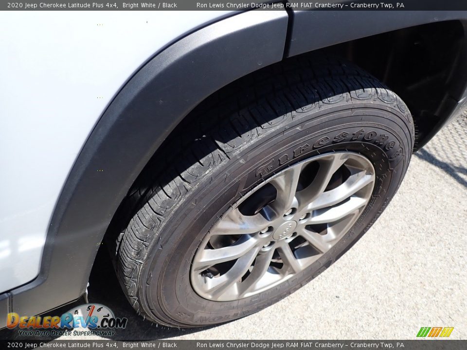 2020 Jeep Cherokee Latitude Plus 4x4 Bright White / Black Photo #5