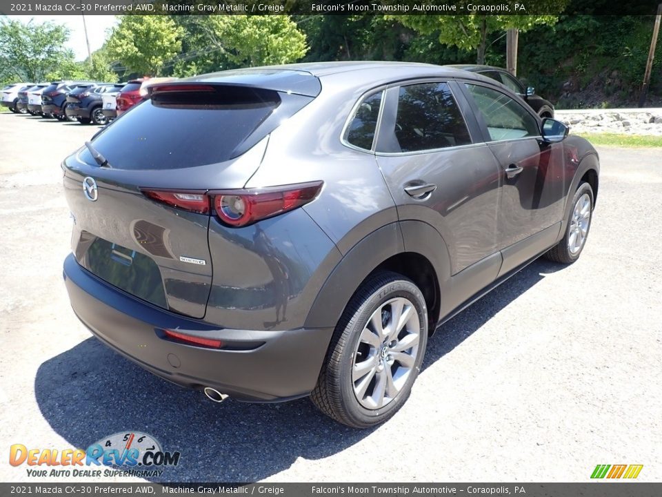 2021 Mazda CX-30 Preferred AWD Machine Gray Metallic / Greige Photo #2