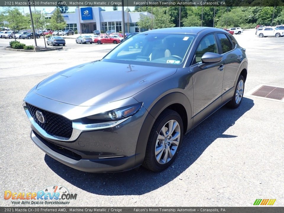 2021 Mazda CX-30 Preferred AWD Machine Gray Metallic / Greige Photo #5