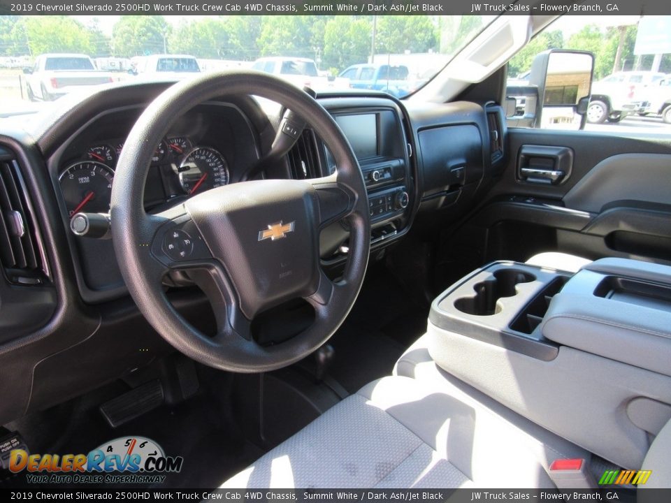 2019 Chevrolet Silverado 2500HD Work Truck Crew Cab 4WD Chassis Summit White / Dark Ash/Jet Black Photo #28