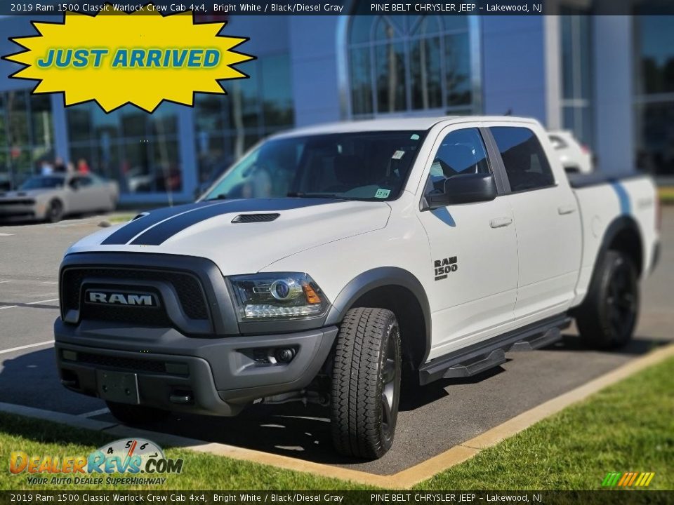 2019 Ram 1500 Classic Warlock Crew Cab 4x4 Bright White / Black/Diesel Gray Photo #1