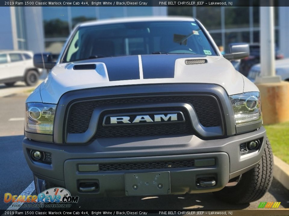 2019 Ram 1500 Classic Warlock Crew Cab 4x4 Bright White / Black/Diesel Gray Photo #2