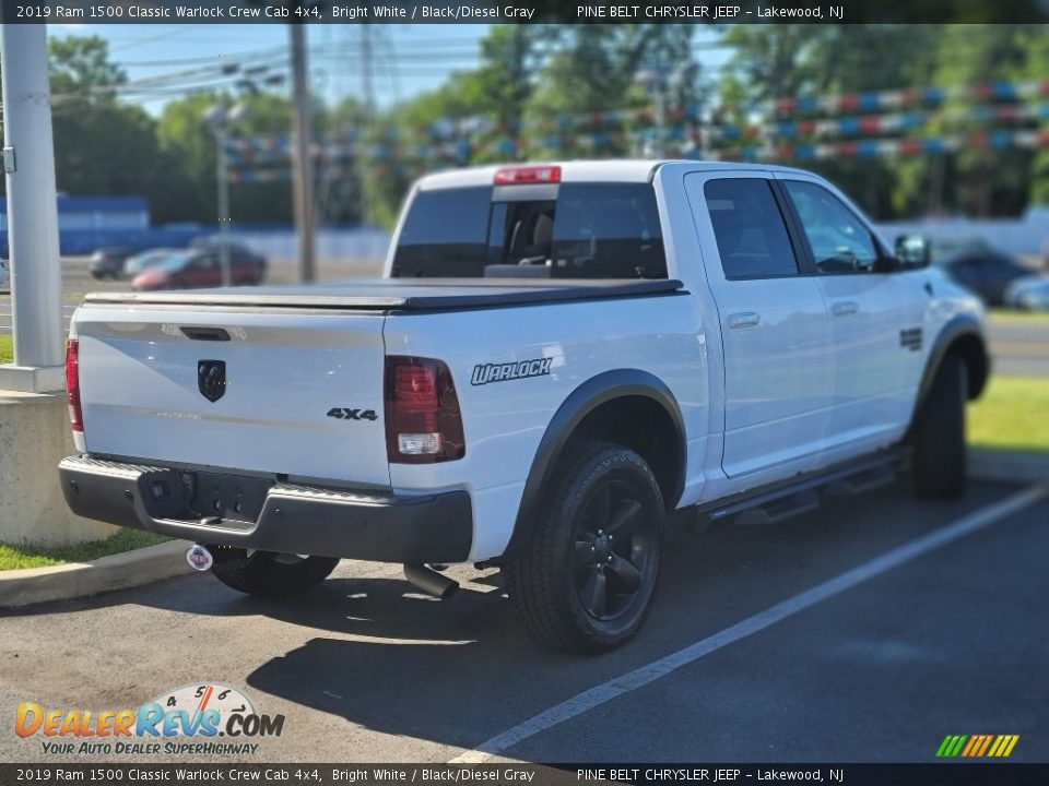 2019 Ram 1500 Classic Warlock Crew Cab 4x4 Bright White / Black/Diesel Gray Photo #3