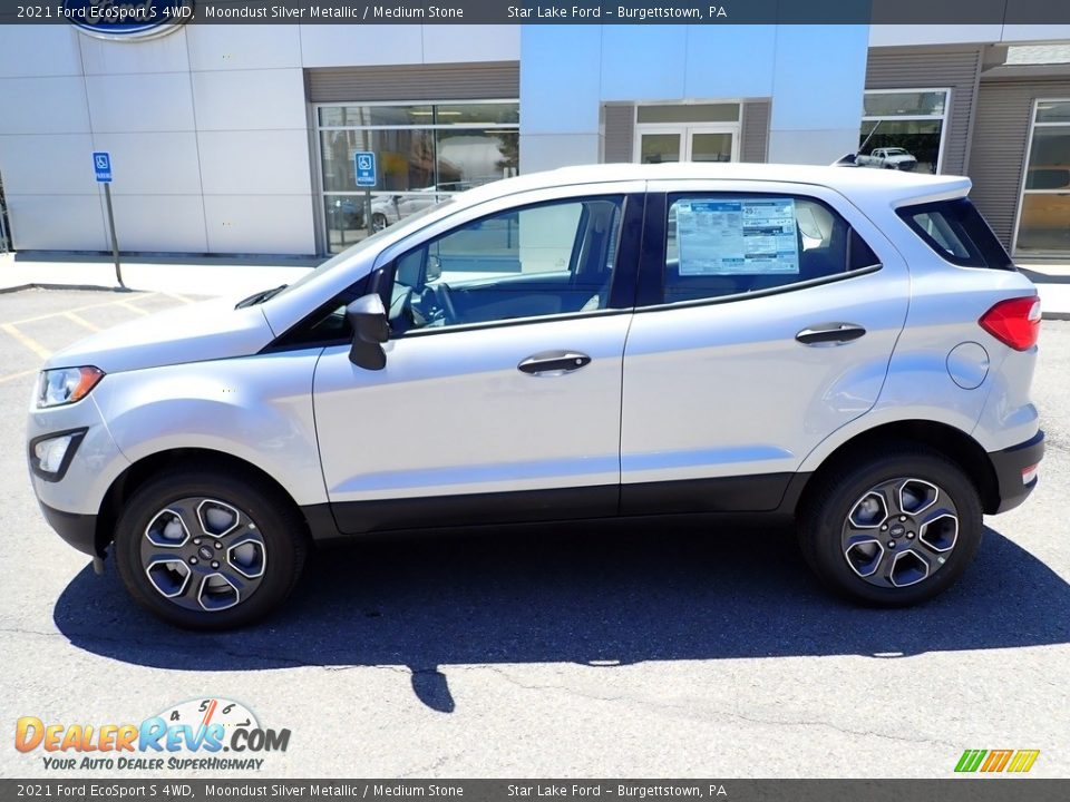 2021 Ford EcoSport S 4WD Moondust Silver Metallic / Medium Stone Photo #2