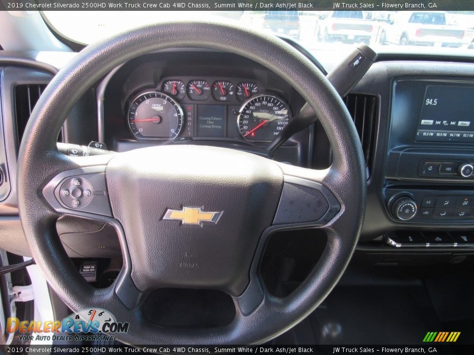 2019 Chevrolet Silverado 2500HD Work Truck Crew Cab 4WD Chassis Summit White / Dark Ash/Jet Black Photo #34