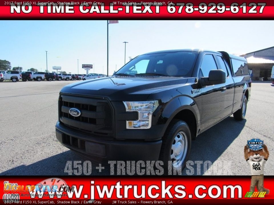 2017 Ford F150 XL SuperCab Shadow Black / Earth Gray Photo #1