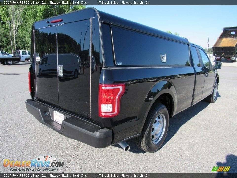 2017 Ford F150 XL SuperCab Shadow Black / Earth Gray Photo #5