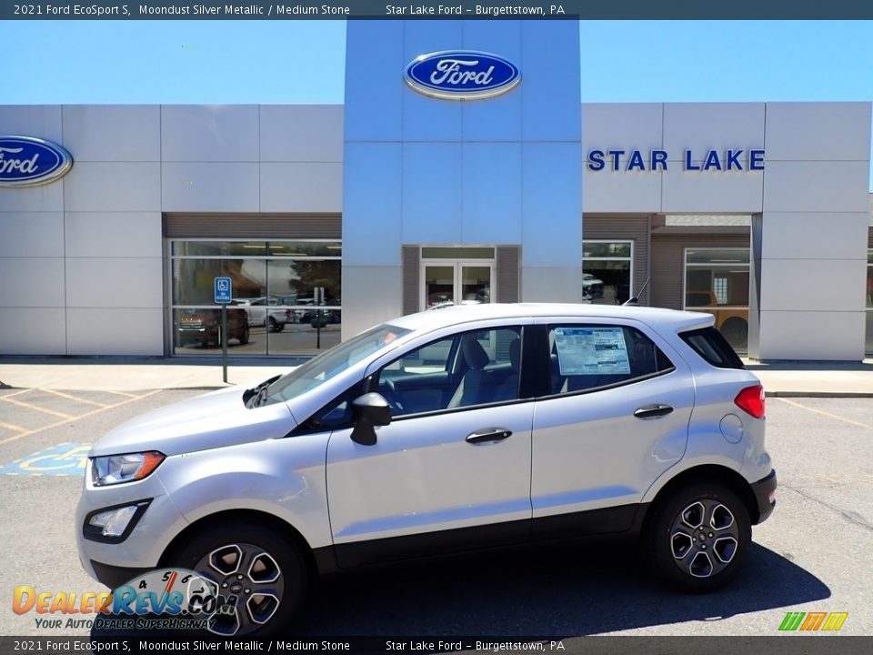 2021 Ford EcoSport S Moondust Silver Metallic / Medium Stone Photo #1