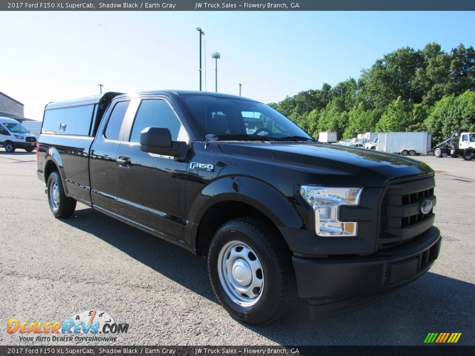 2017 Ford F150 XL SuperCab Shadow Black / Earth Gray Photo #7