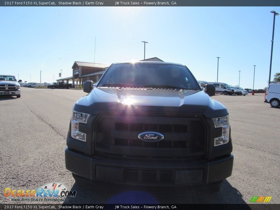 2017 Ford F150 XL SuperCab Shadow Black / Earth Gray Photo #8