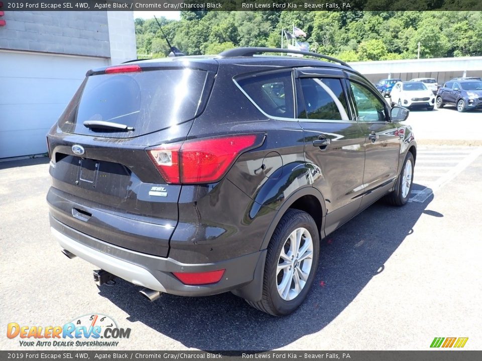 2019 Ford Escape SEL 4WD Agate Black / Chromite Gray/Charcoal Black Photo #2