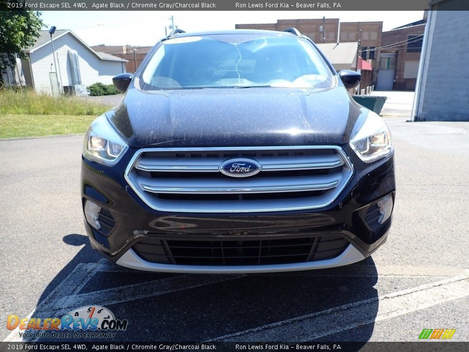 2019 Ford Escape SEL 4WD Agate Black / Chromite Gray/Charcoal Black Photo #4