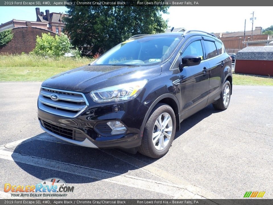 2019 Ford Escape SEL 4WD Agate Black / Chromite Gray/Charcoal Black Photo #5