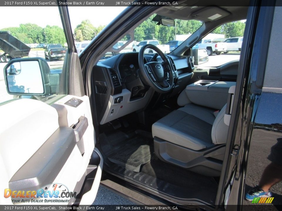 2017 Ford F150 XL SuperCab Shadow Black / Earth Gray Photo #25