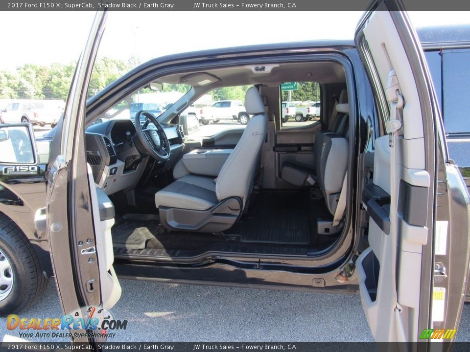 2017 Ford F150 XL SuperCab Shadow Black / Earth Gray Photo #26