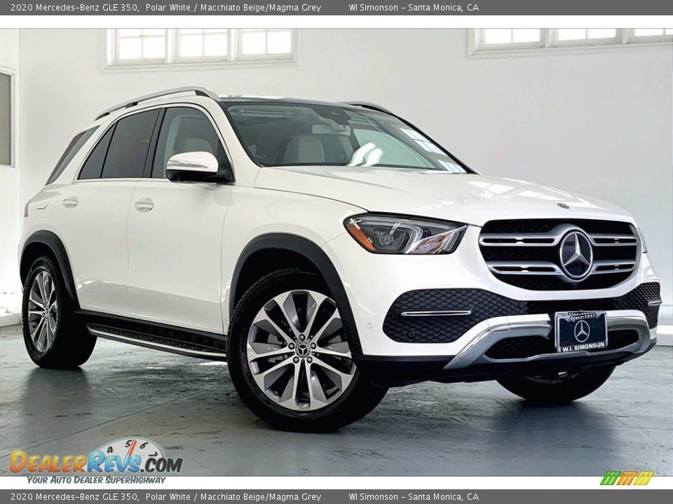 2020 Mercedes-Benz GLE 350 Polar White / Macchiato Beige/Magma Grey Photo #34