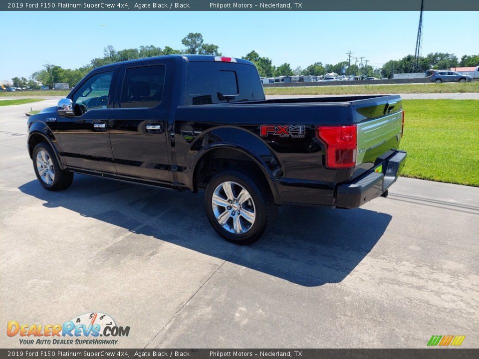 2019 Ford F150 Platinum SuperCrew 4x4 Agate Black / Black Photo #5